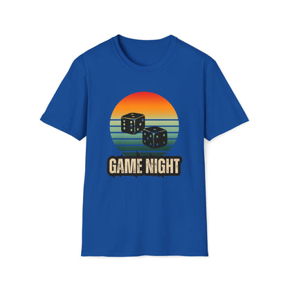 "Game Night" | Dice Design | Dice and Thread | Unisex Soft-Style T-Shirt