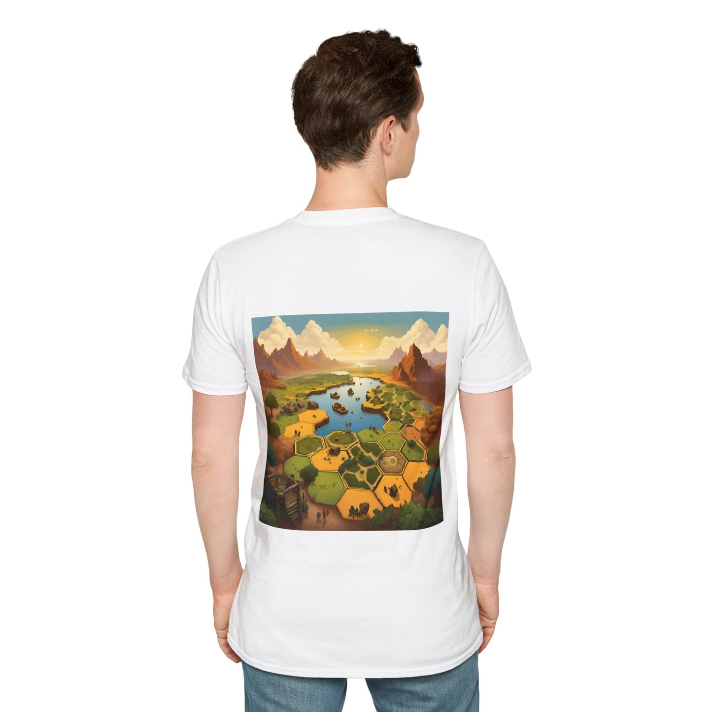 Settlers of Catan Inspired Back and Front design | Dice and Thread |  T-Shirt