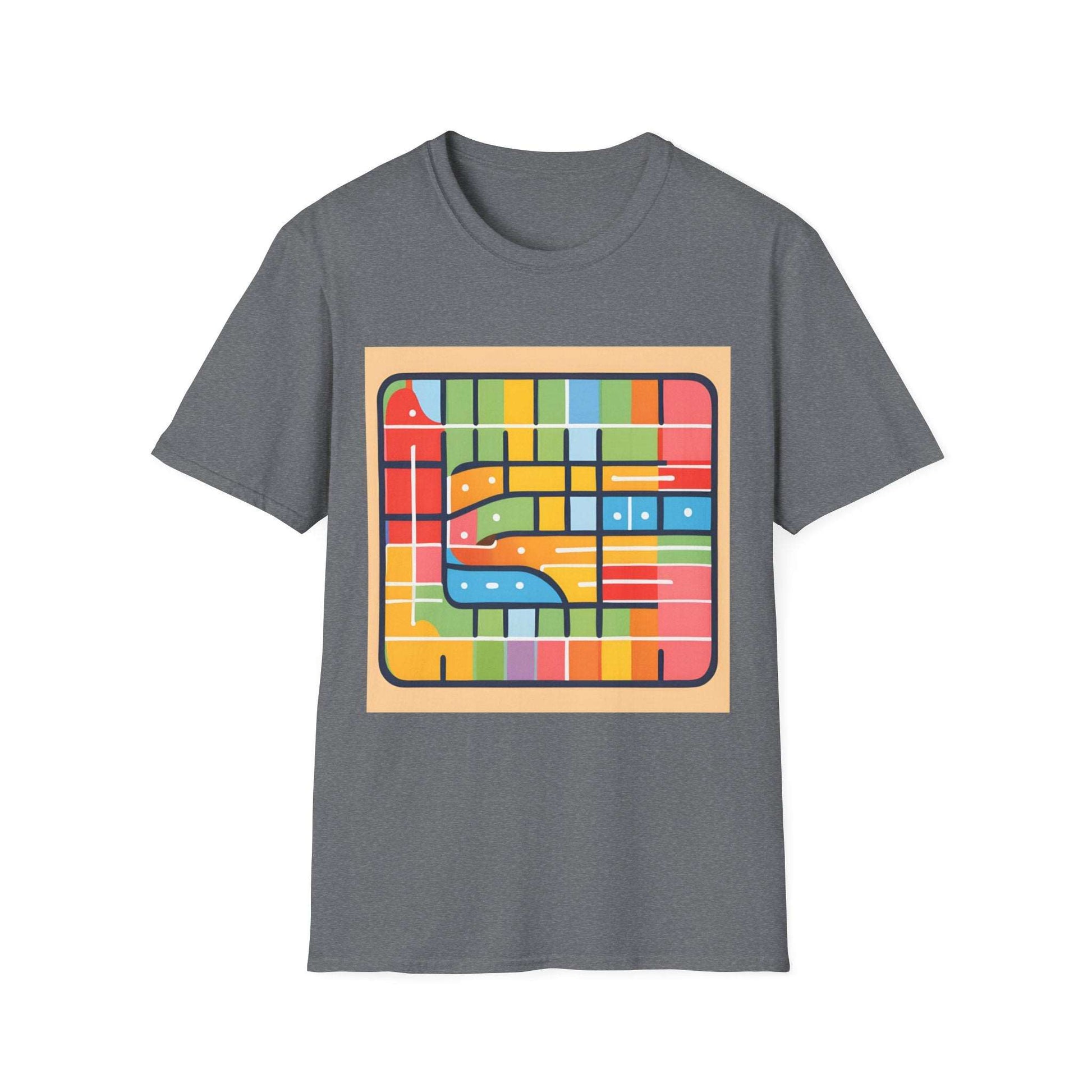 Abstract Ticket to Ride Train Board game inspired | Dice and Thread | T-Shirt