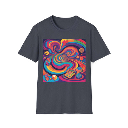 Funky Psychedelic Board game  | Dice and Thread  | Unisex T-Shirt