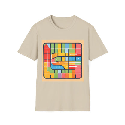 Abstract Ticket to Ride Train Board game inspired | Dice and Thread | T-Shirt