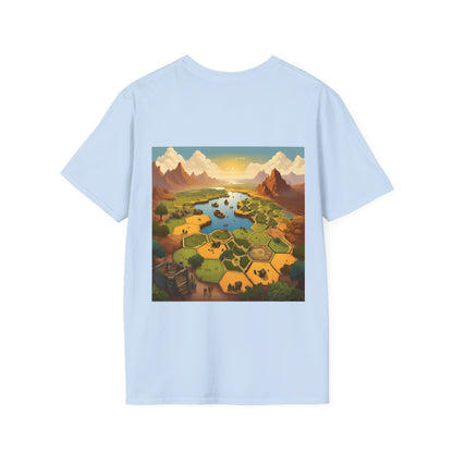 Settlers of Catan Inspired Back and Front design | Dice and Thread |  T-Shirt