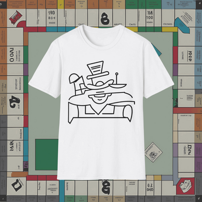 Abstract Monopoly Man Inspired | Dice and Thread | Printed Graphic T-Shirt Board Game