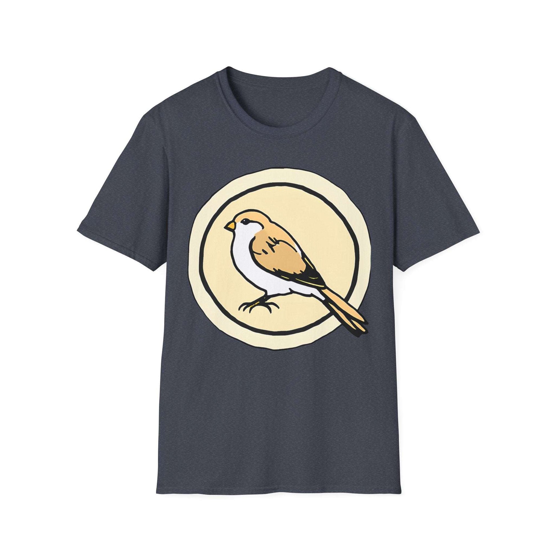 Wingspan Inspired Snow bunting | Dice and Thread | Printed Graphic T-Shirt Board Game