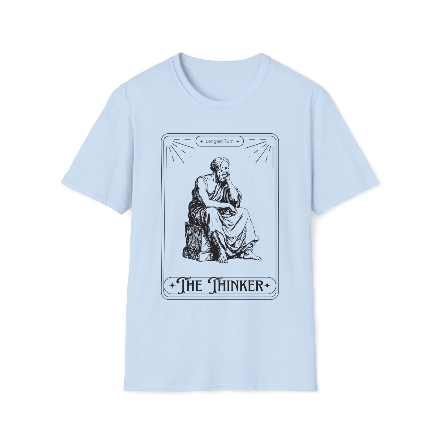 The Thinker | Longest Turn | Settlers of Catan Inspired T-Shirt | Dice and Thread | Unisex T-Shirt