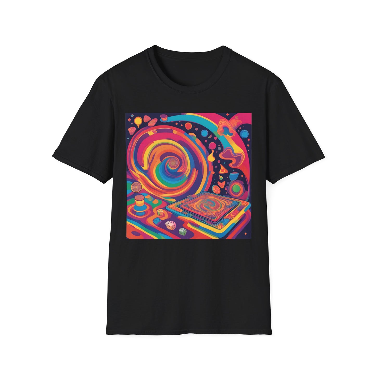 Retro Colourful Board Game t-shirt | Dice and Thread  | Unisex T-Shirt