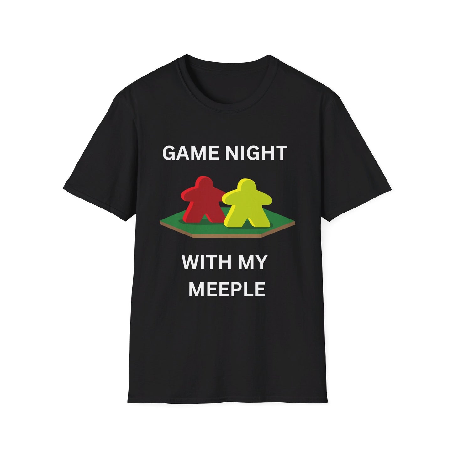 Game night with my Meeple  | Dice and Thread | Couple T-Shirt Board Game