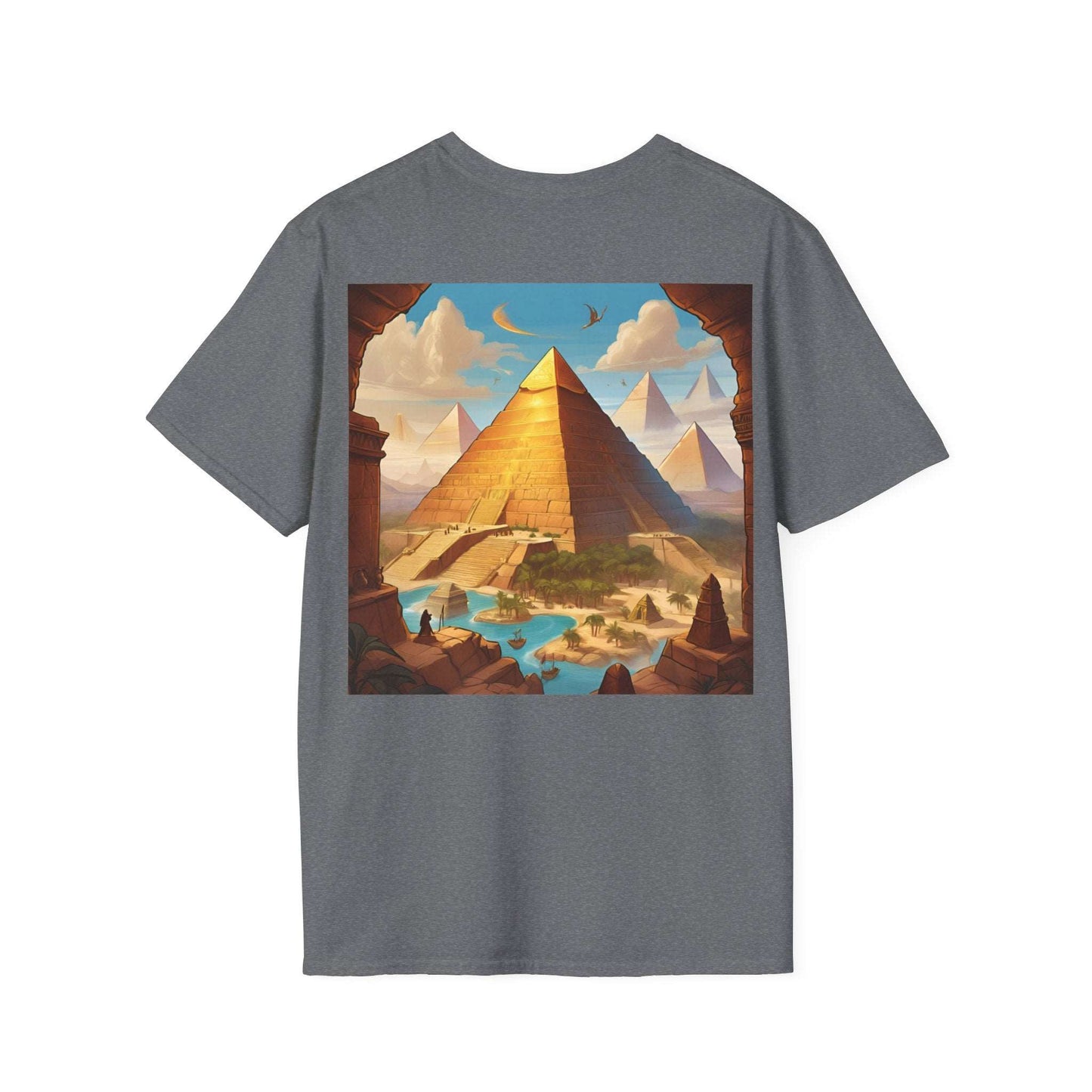 Special Edition | Seven Wonders Inspired Pyramid | Dice and Thread | Seven Wonders Retro T-Shirt