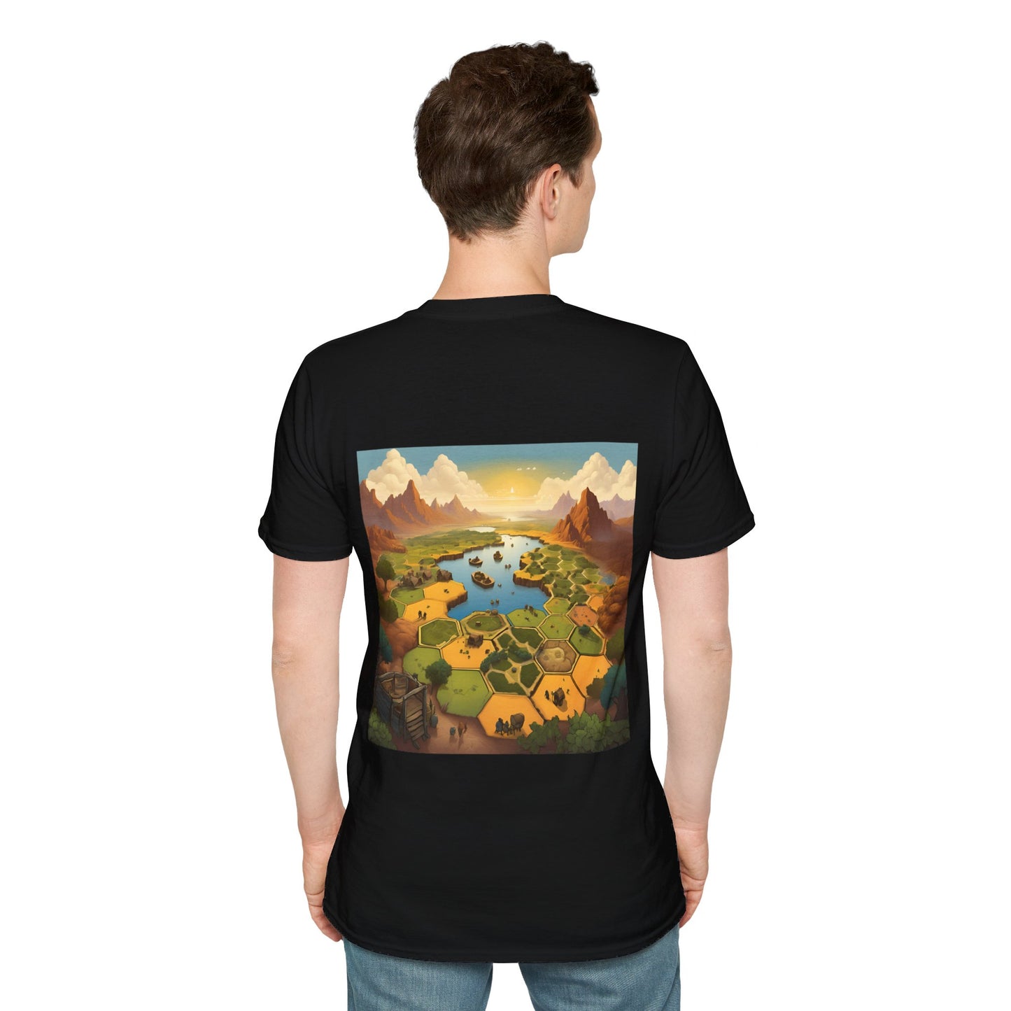 Settlers of Catan Inspired Back and Front design | Dice and Thread |  T-Shirt