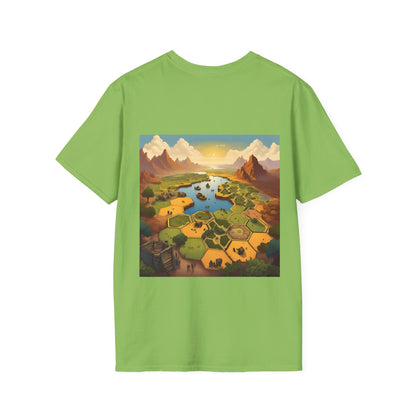 Settlers of Catan Inspired Back and Front design | Dice and Thread |  T-Shirt