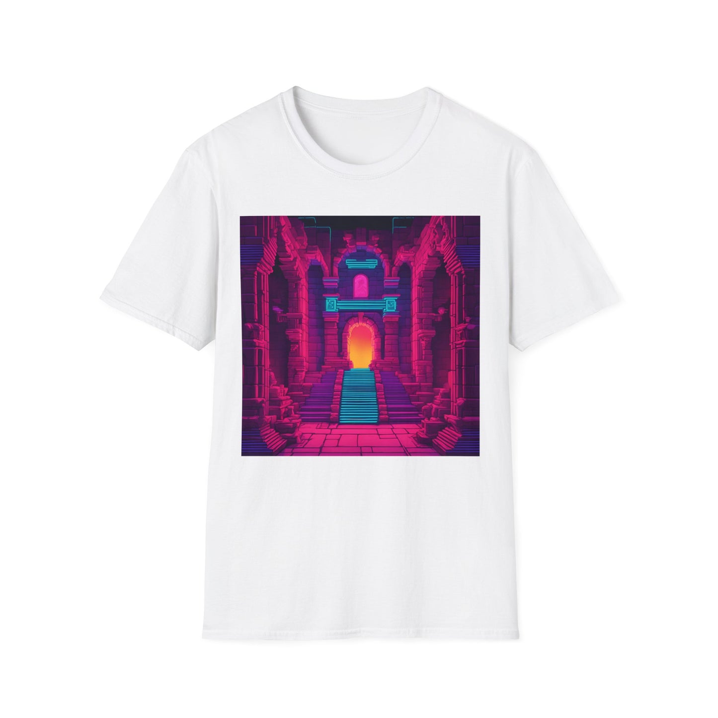 Dungeon | Dungeons & Dragons | Dice and Thread  | Vaporwave Retro DnD T-Shirt