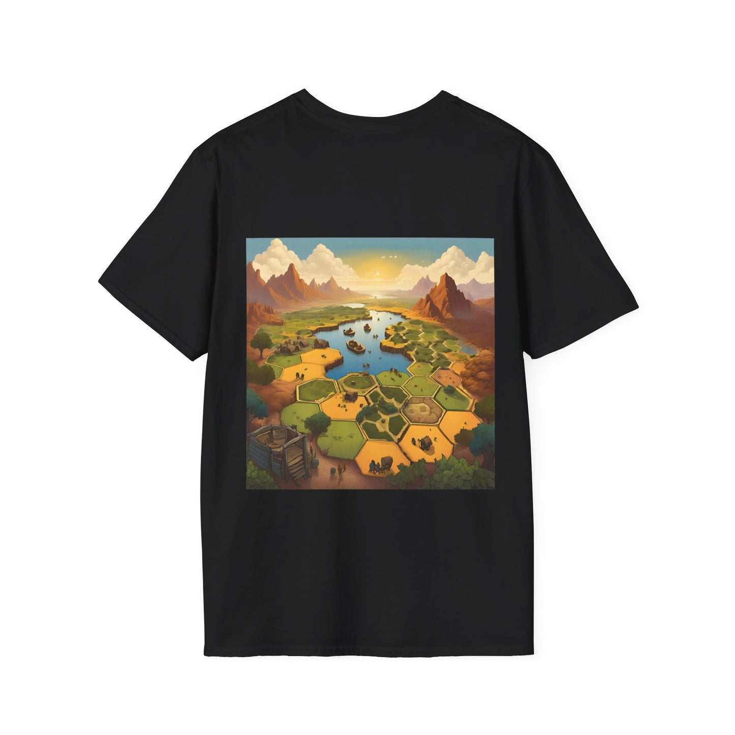 Settlers of Catan Inspired Back and Front design | Dice and Thread |  T-Shirt