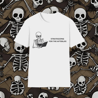 Strategizing for the afterlife | Dice and Thread | Funny T-Shirt Board Game