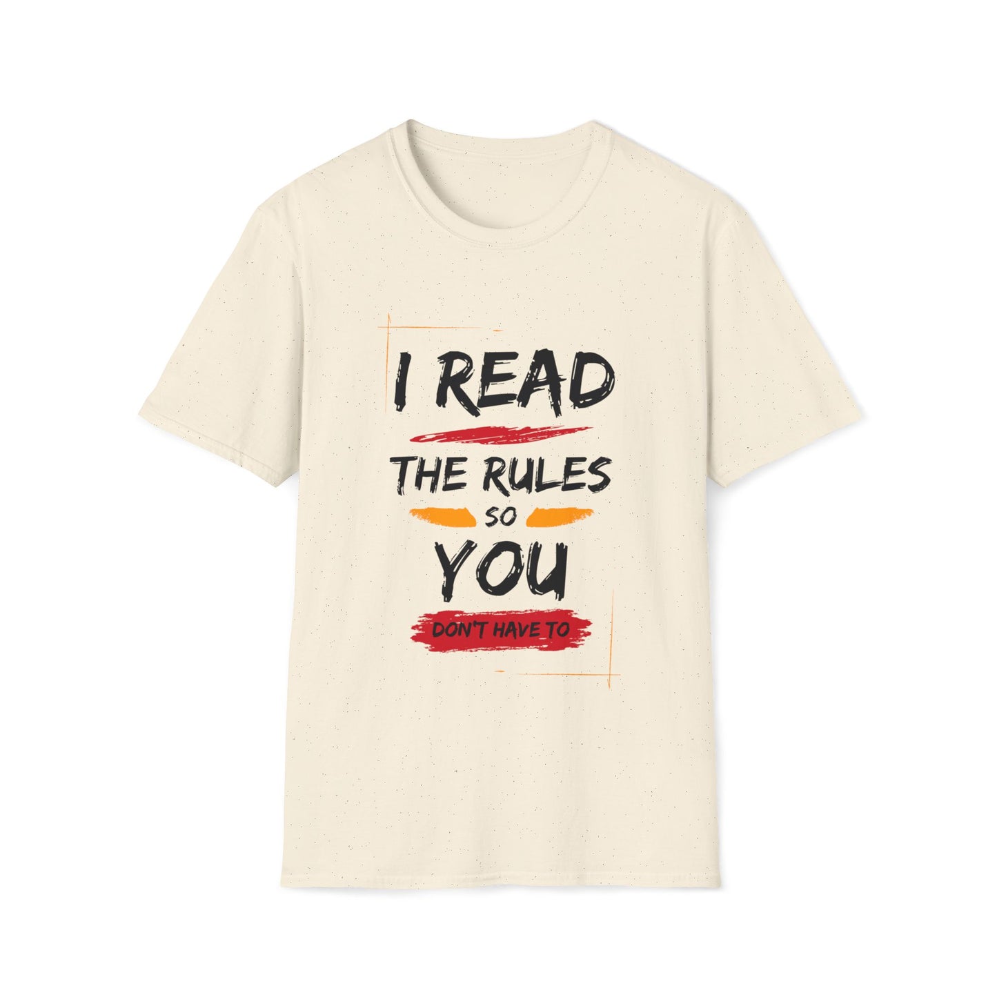 I Read the Rules | Dice and Thread | Unisex Soft-Style T-Shirt