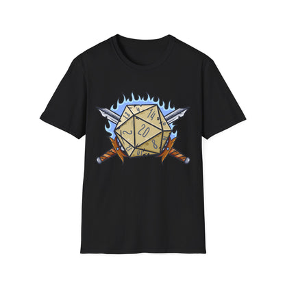 D20 Sword DnD  | Dice and Thread  | Unisex T-Shirt