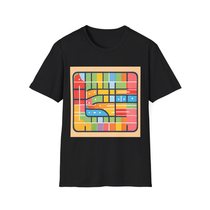 Abstract Ticket to Ride Train Board game inspired | Dice and Thread | T-Shirt