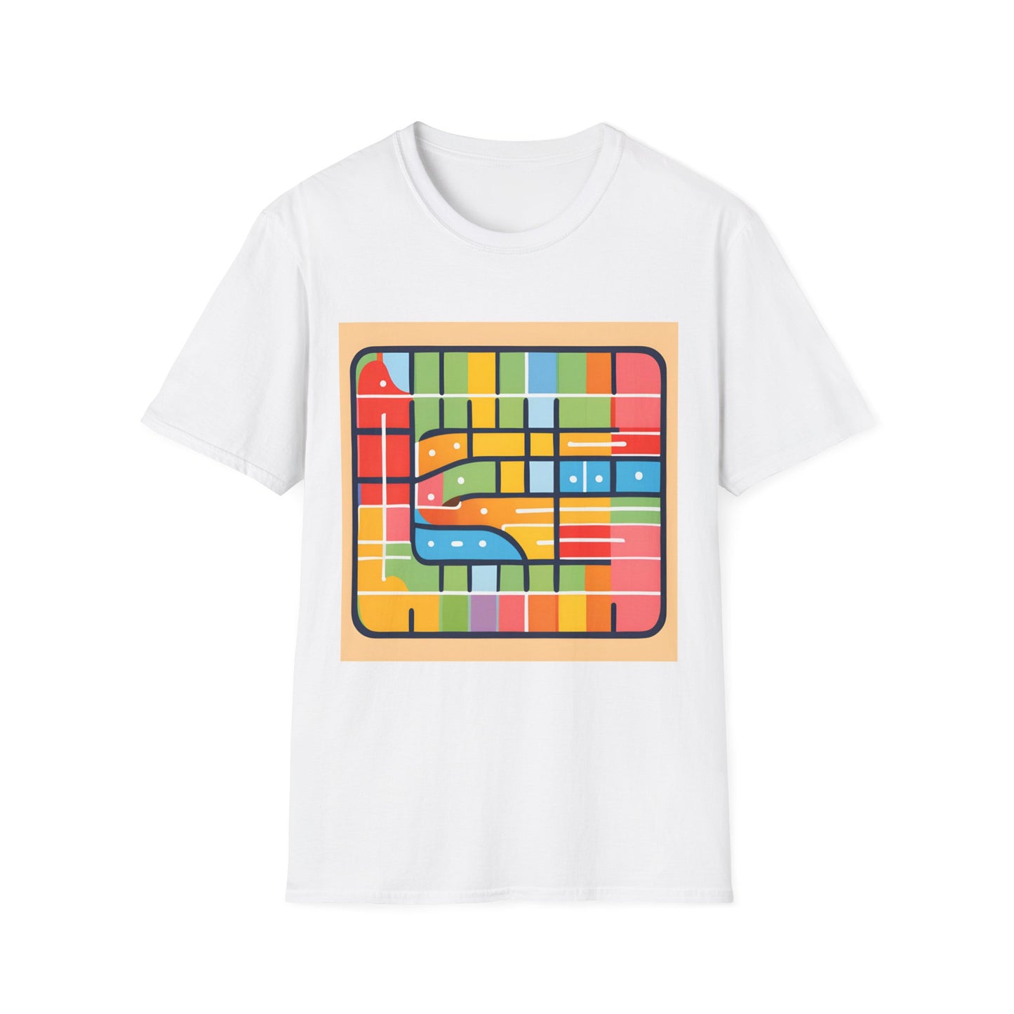 Abstract Ticket to Ride Train Board game inspired | Dice and Thread | T-Shirt