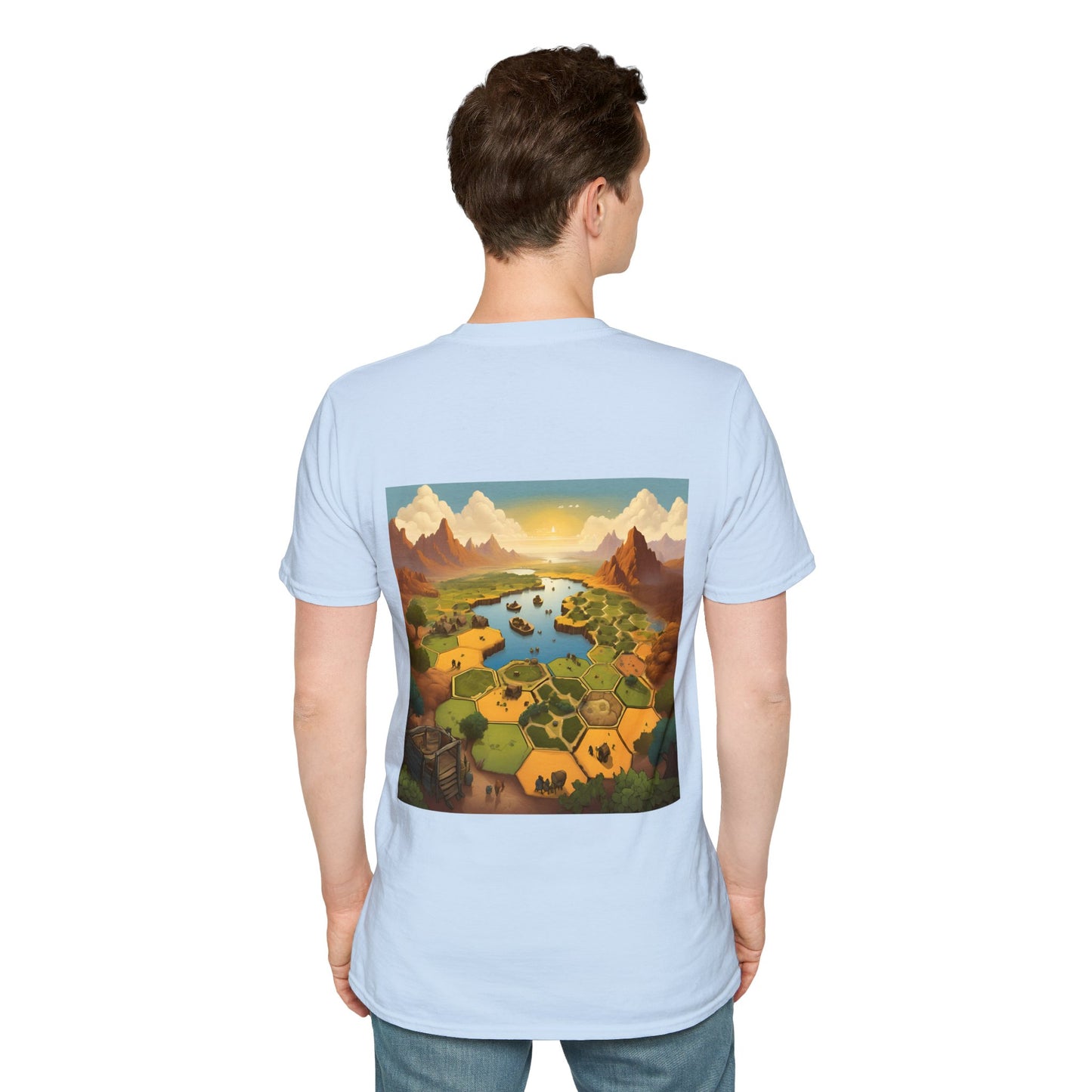 Settlers of Catan Inspired Back and Front design | Dice and Thread |  T-Shirt