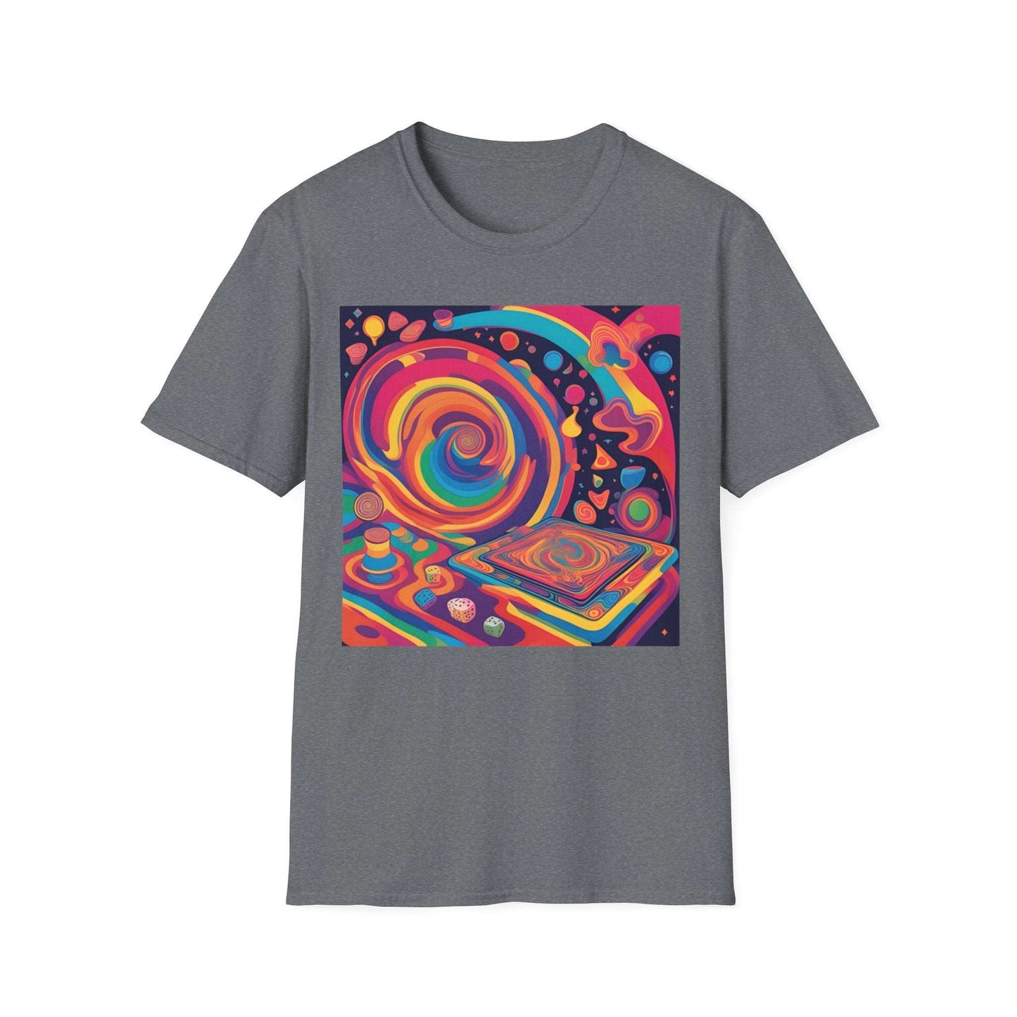 Retro Colourful Board Game t-shirt | Dice and Thread  | Unisex T-Shirt