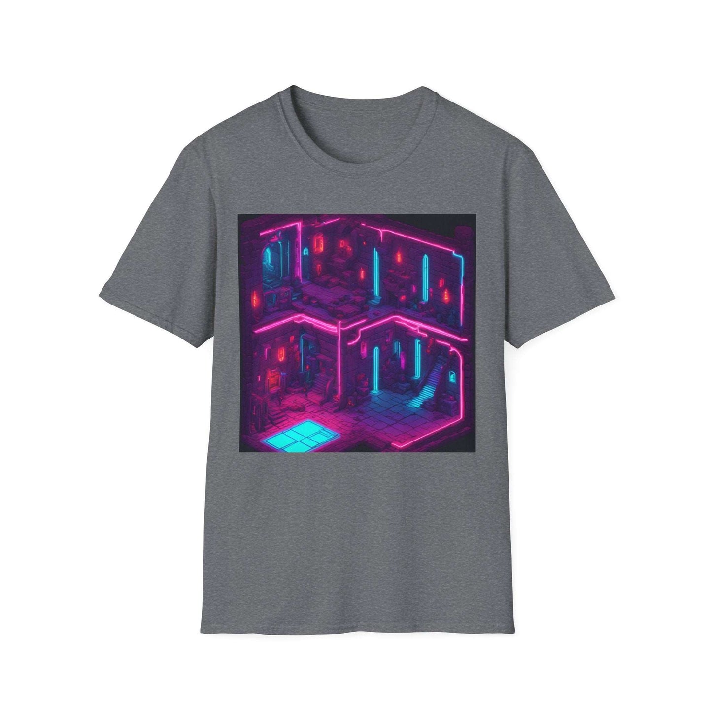 DnD | Dice and Thread | Retro Neon Vapourwave T-Shirt