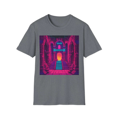 Dungeon | Dungeons & Dragons | Dice and Thread  | Vaporwave Retro DnD T-Shirt