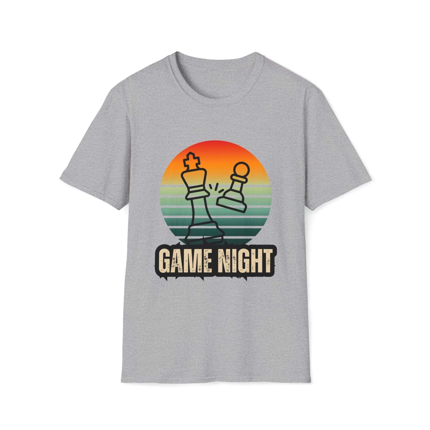 "Game Night" | Chess Design | Dice and Thread | Unisex Soft-Style T-Shirt