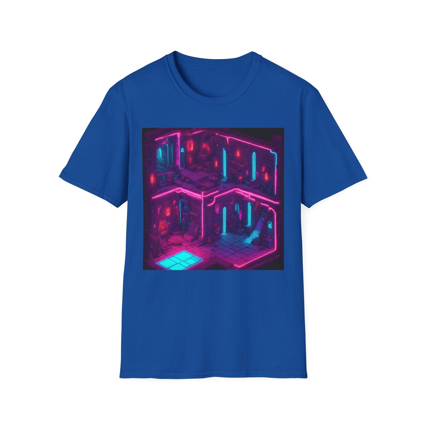 DnD | Dice and Thread | Retro Neon Vapourwave T-Shirt