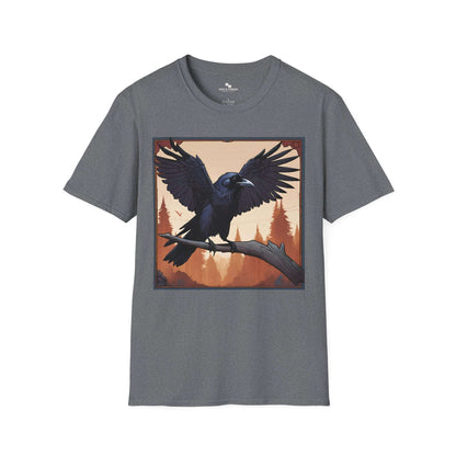 Wingspan Inspired Raven | Dice and Thread | Printed Graphic T-Shirt Board Game