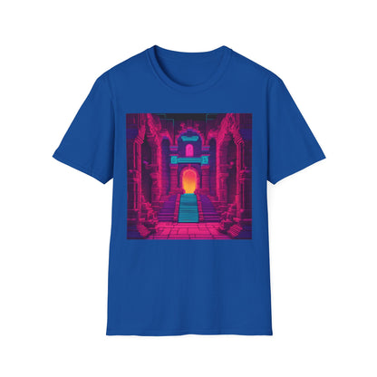 Dungeon | Dungeons & Dragons | Dice and Thread  | Vaporwave Retro DnD T-Shirt