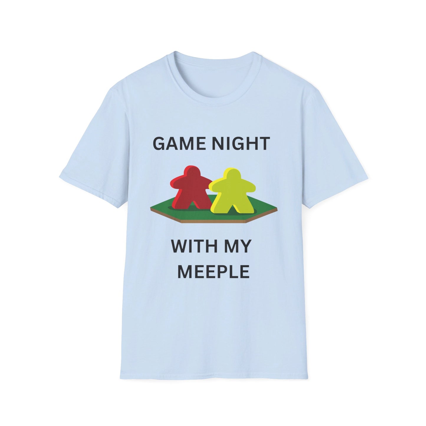 Game night with my Meeple  | Dice and Thread | Couple T-Shirt Board Game