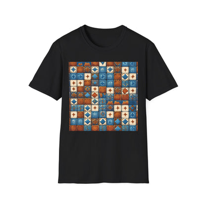 Azul Inspired | Dice and Thread | Pattern Retro T-Shirt