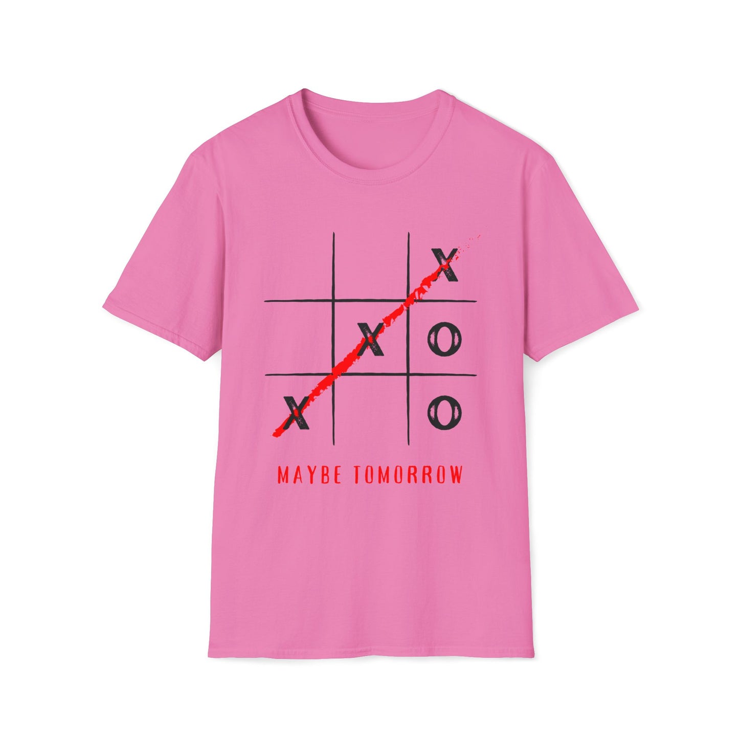 "Maybe Tomorrow"  | Noughts and Crosses | Tic-Tac-Toe  | Dice and Thread  | T-Shirt