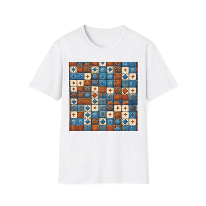 Azul Inspired | Dice and Thread | Pattern Retro T-Shirt