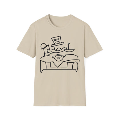 Abstract Monopoly Man Inspired | Dice and Thread | Printed Graphic T-Shirt Board Game