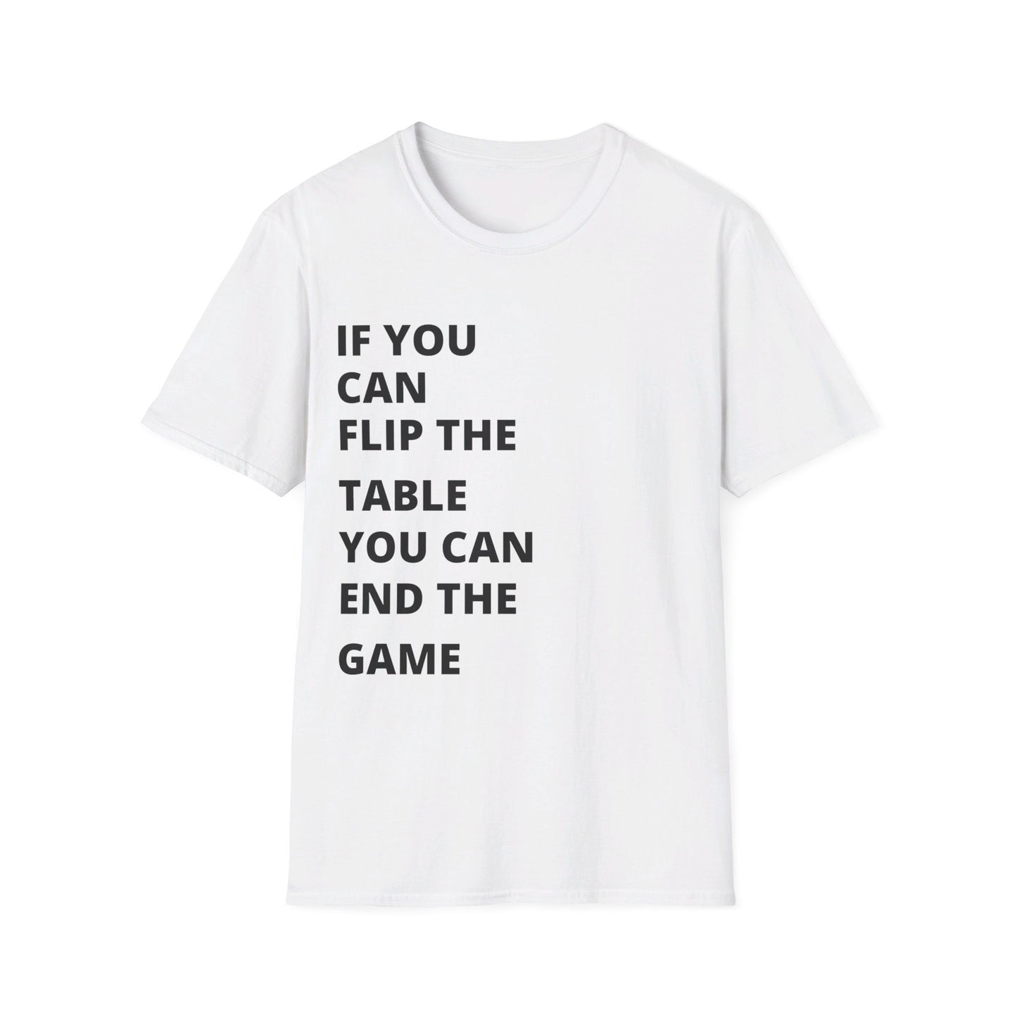 End the game | Dice and Thread | Funny Printed Graphic T-Shirt Board Game