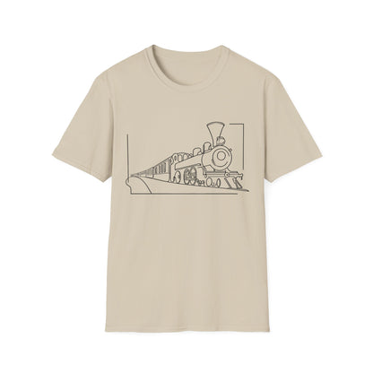 Ticket To Ride Inspired hand line drawing | Dice and Thread | Printed Graphic T-Shirt Board Game