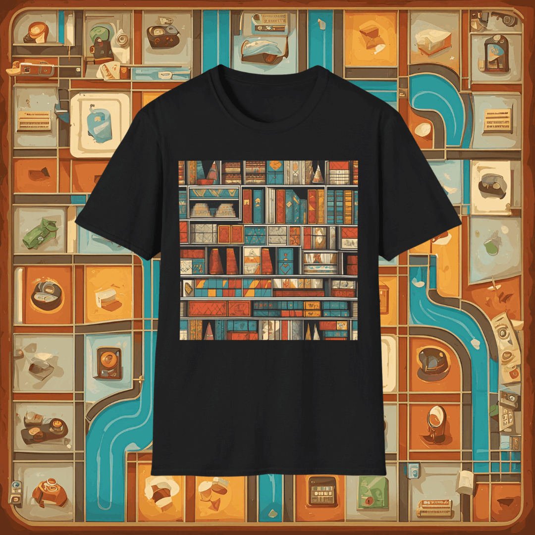 Retro Colourful Classic Board Game t-shirt | Dice and Thread  | Unisex T-Shirt