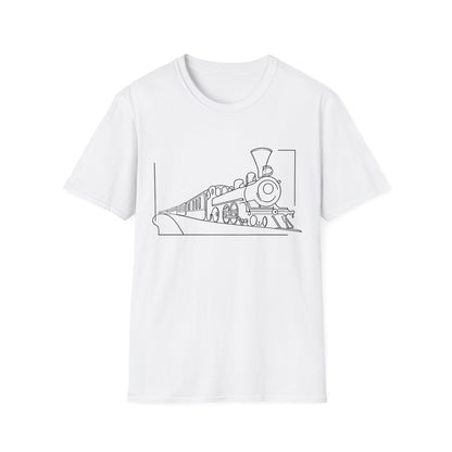 Ticket To Ride Inspired hand line drawing | Dice and Thread | Printed Graphic T-Shirt Board Game