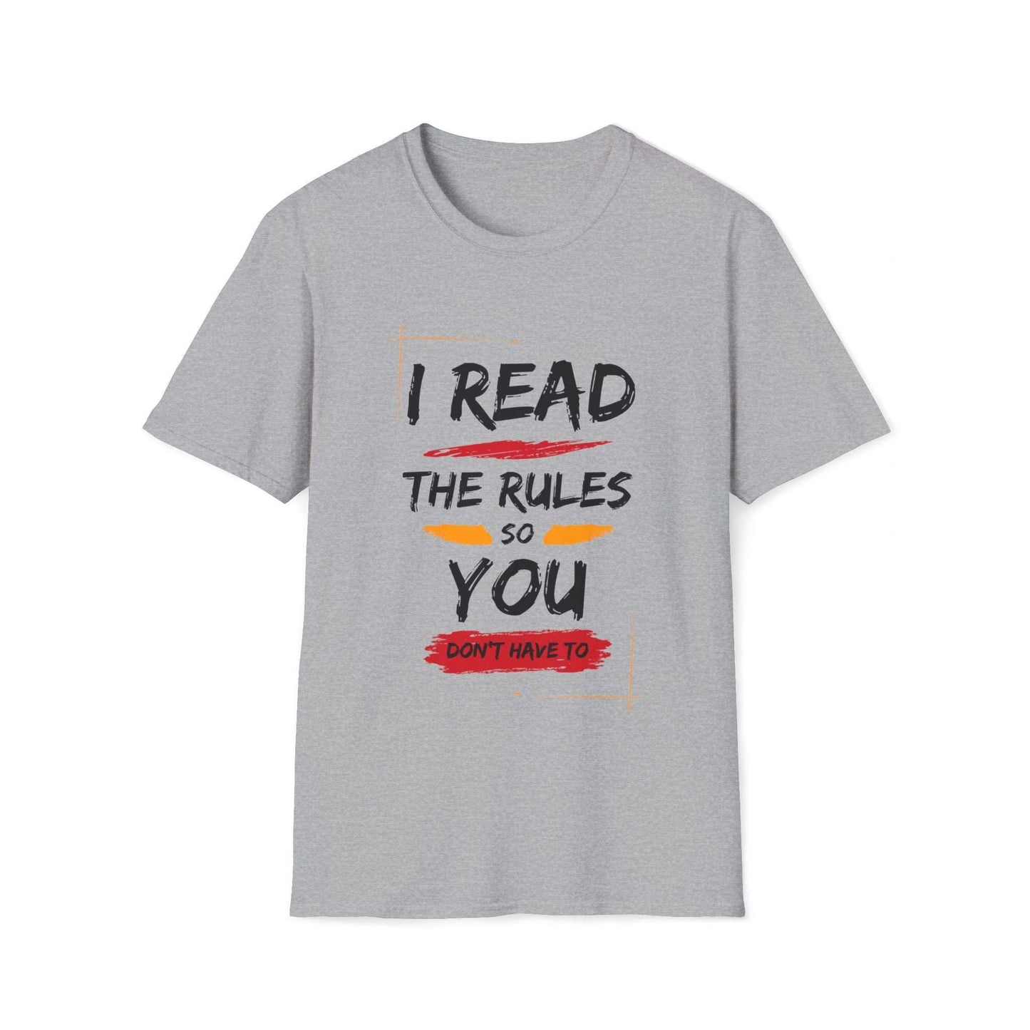 I Read the Rules | Dice and Thread | Unisex Soft-Style T-Shirt