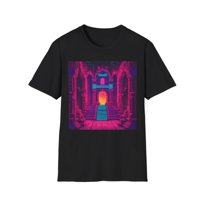 Dungeon | Dungeons & Dragons | Dice and Thread  | Vaporwave Retro DnD T-Shirt