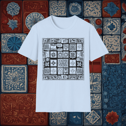 Azul Inspired | Dice and Thread | Printed Graphic T-Shirt Board Game