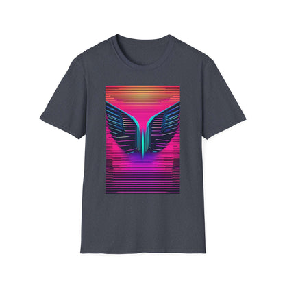 Wingspan Inspired Retro Neon | Dice and Thread | Printed Graphic T-Shirt Board Game