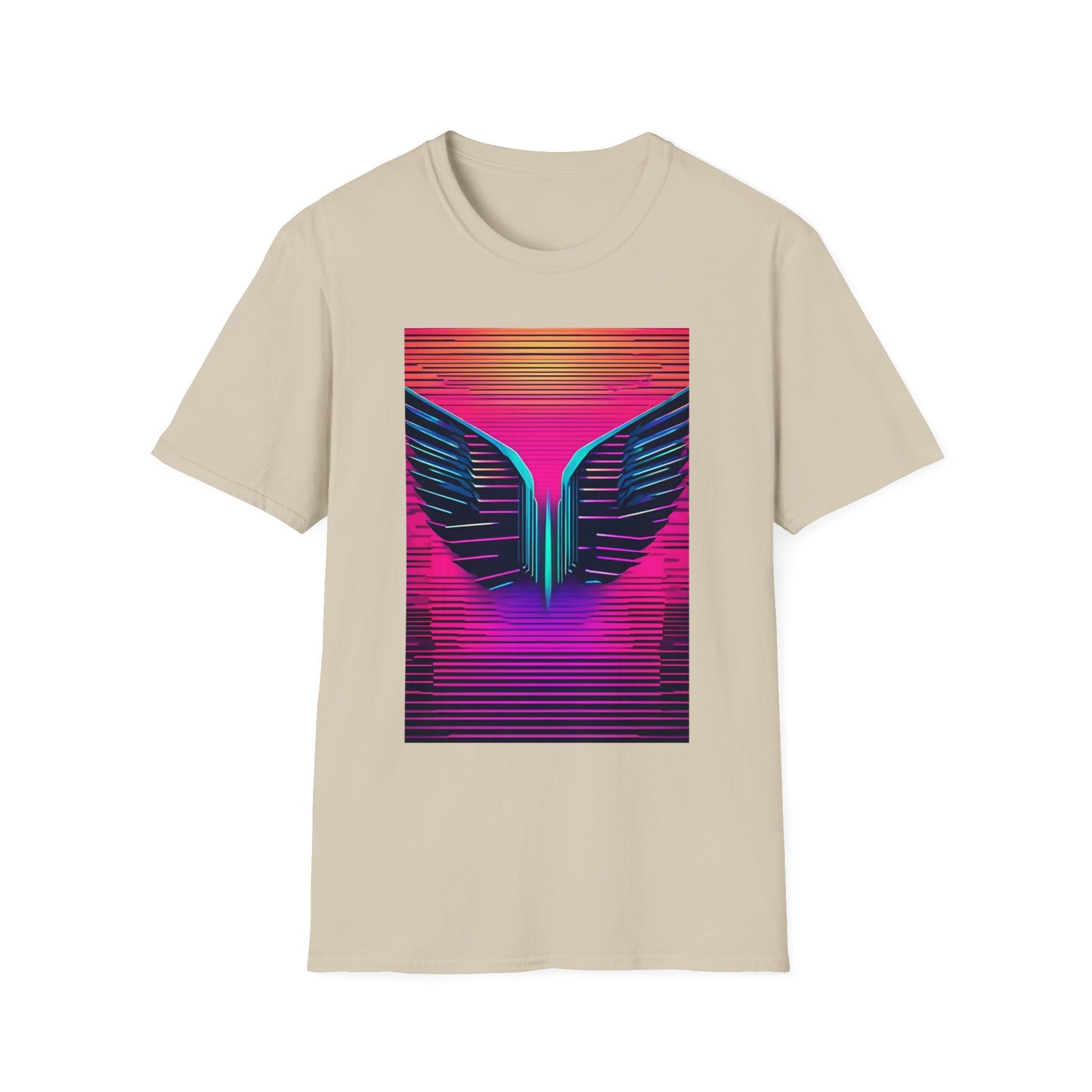 Wingspan Inspired Retro Neon | Dice and Thread | Printed Graphic T-Shirt Board Game