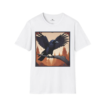 Wingspan Inspired Raven | Dice and Thread | Printed Graphic T-Shirt Board Game