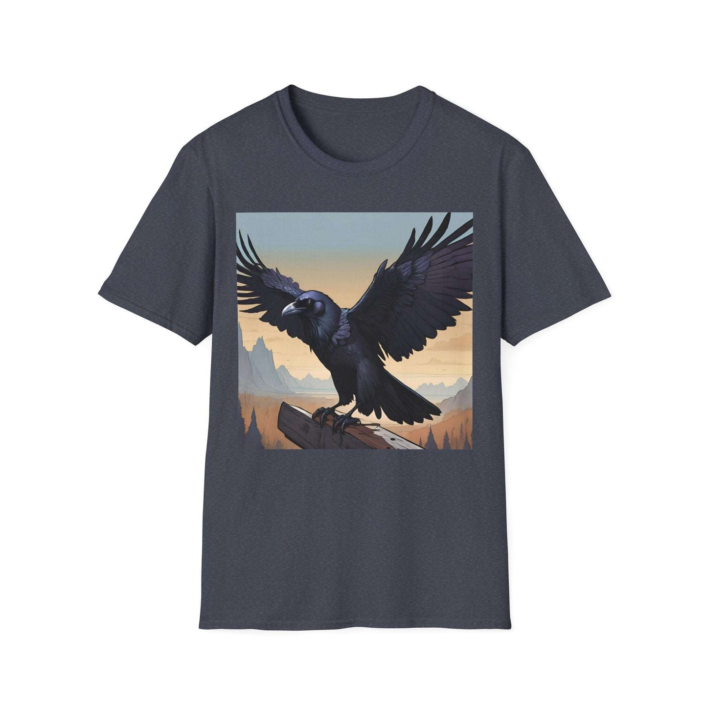 Wingspan Inspired Raven | Dice and Thread | Printed Graphic T-Shirt Board Game