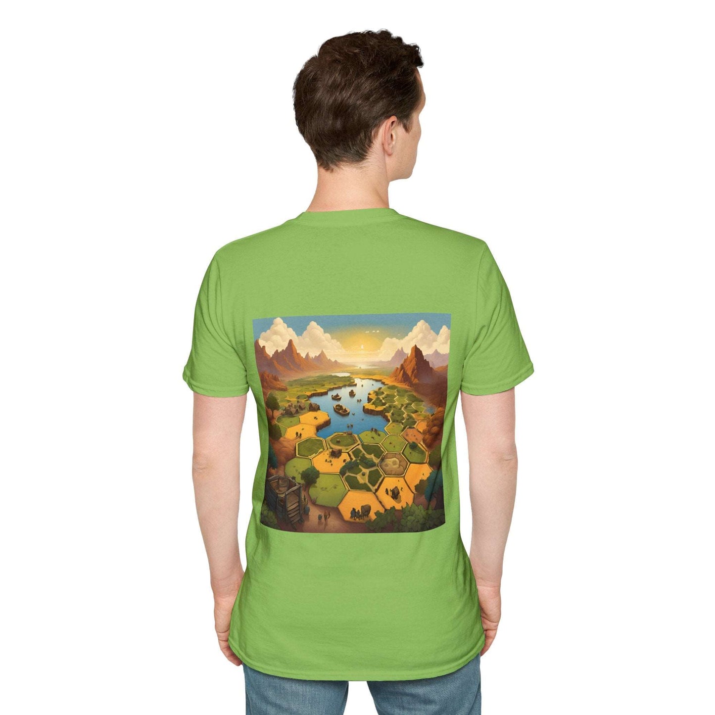 Settlers of Catan Inspired Back and Front design | Dice and Thread |  T-Shirt