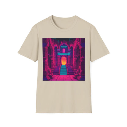 Dungeon | Dungeons & Dragons | Dice and Thread  | Vaporwave Retro DnD T-Shirt