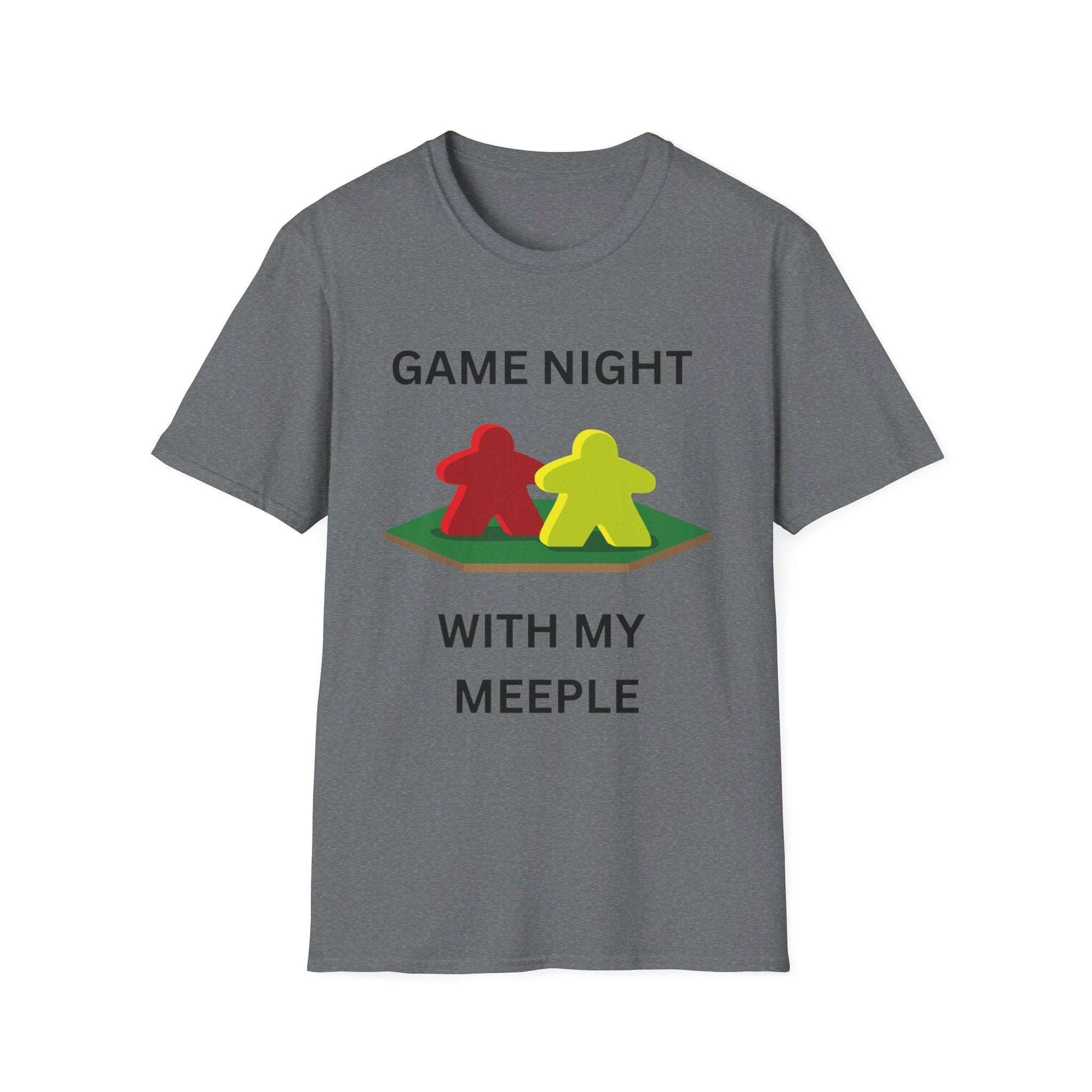 Game night with my Meeple  | Dice and Thread | Couple T-Shirt Board Game