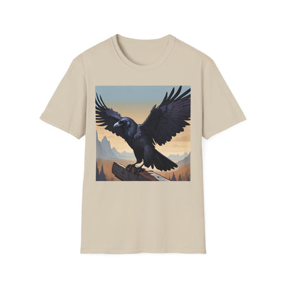 Wingspan Inspired Raven | Dice and Thread | Printed Graphic T-Shirt Board Game