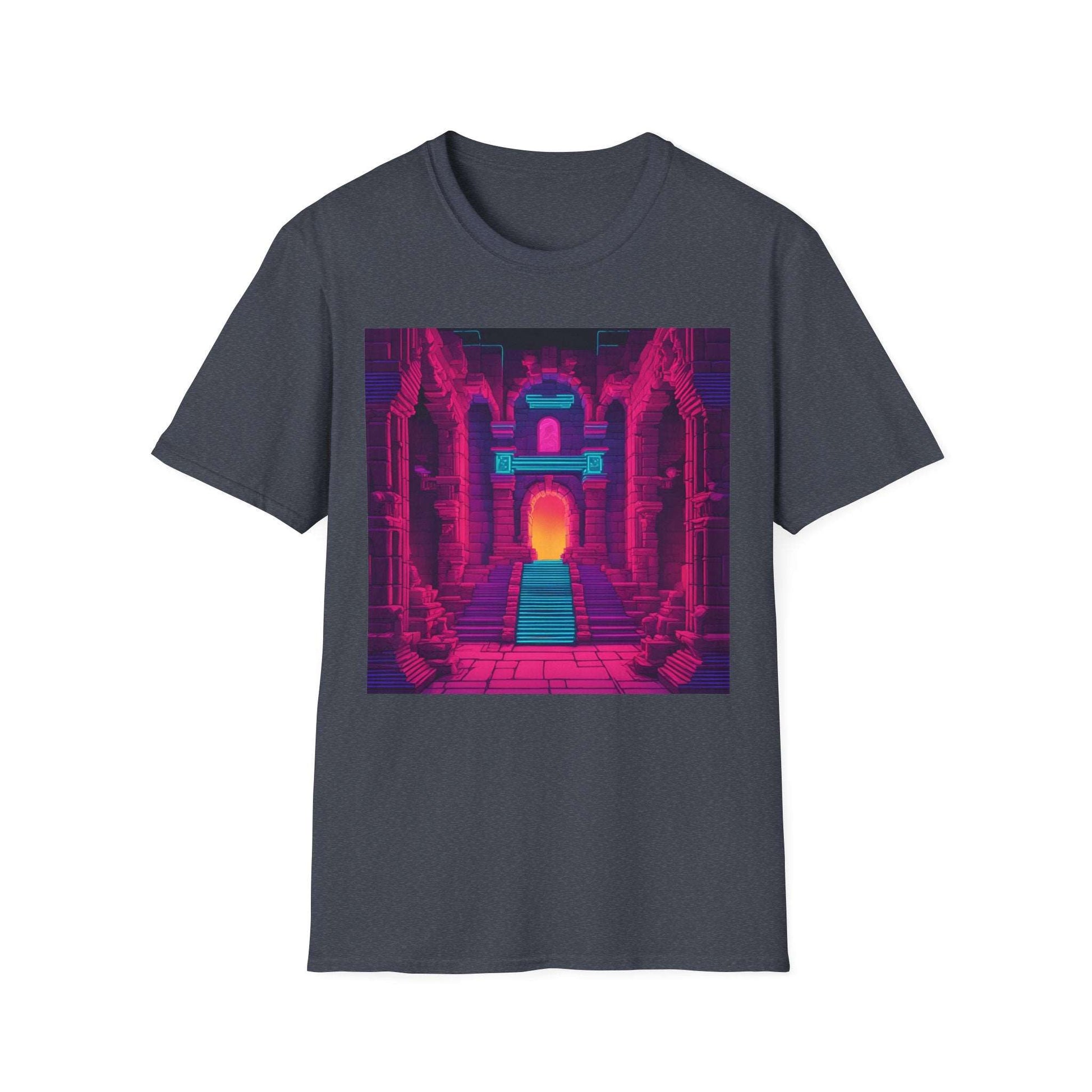 Dungeon | Dungeons & Dragons | Dice and Thread  | Vaporwave Retro DnD T-Shirt